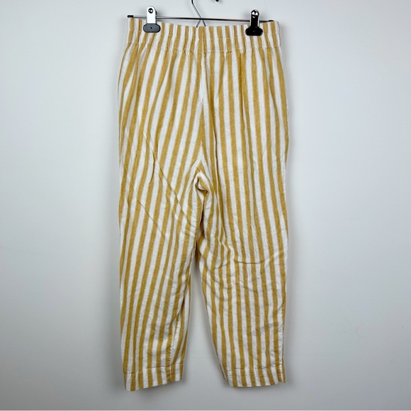 Madewell Huston Yellow & White Stripe Pull On Pants - Picture 10 of 11